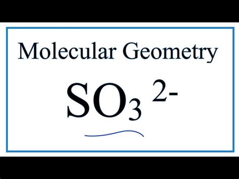 So3 Electron Pair Geometry