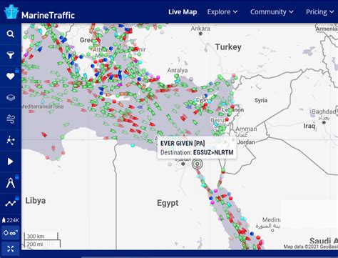 Satellite images show how one ship stuck in Suez Canal is causing so much disruption - National ...