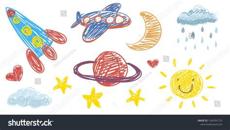 4,540 Sun Moon Drawing Children Images, Stock Photos & Vectors | Shutterstock