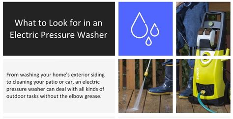 What To Look For In An Electric Pressure Washer [Infographic] • Infographics