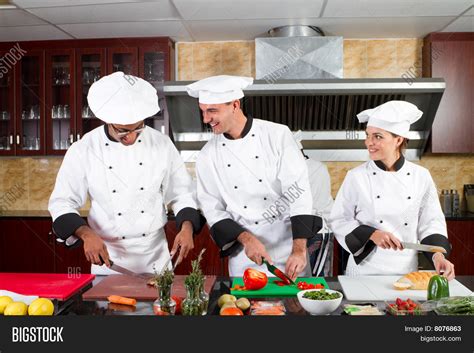 Happy Chefs Cooking Image & Photo (Free Trial) | Bigstock