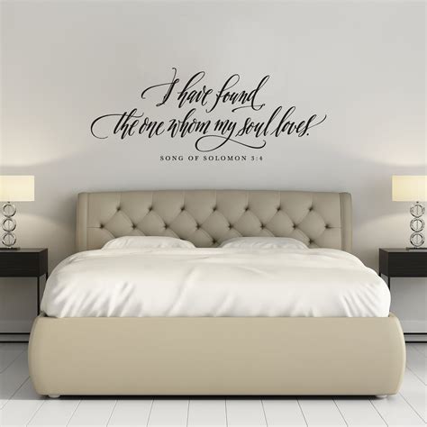 Bedroom Decor Master Bedroom Wall Decal I Have Found the One Whom My ...