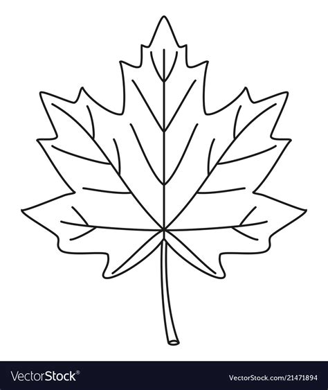 Maple Leaf Drawing Black And White | ofancienttimes