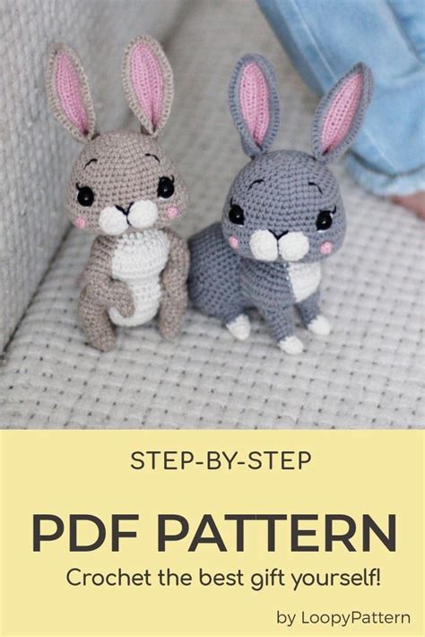 Pin by Наталья on Вязание | Stuffed animal patterns, Crochet bunny pattern, Crochet bunny