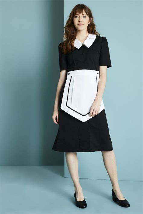 Housekeeping Dress With Removable Collar and Apron | Housekeeping dress, Cleaning uniform ...