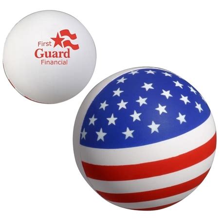 Promotional Patriotic Stress Ball with Custom Logo