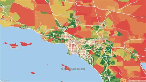 The Safest and Most Dangerous Places in Los Angeles County, CA: Crime ...