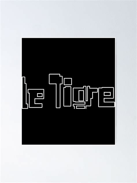 "Le Tigre Band Logo Sticker" Poster by ashantiwar | Redbubble