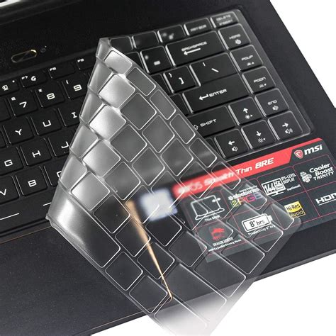 CaseBuy Premium Clear Keyboard Protector Skin for MSI GS65 GF63 Stealth ...