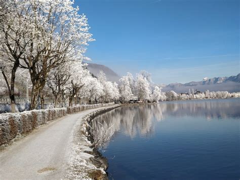 Zell am See im Winter - Wir schauen auf Salzburg