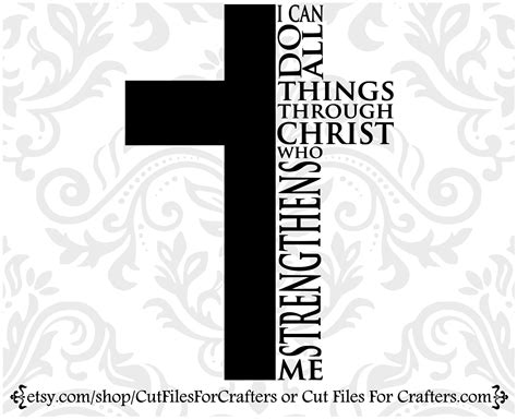 I Can Do All Things Through Christ Who Strengthens Me Svg - Etsy Ireland