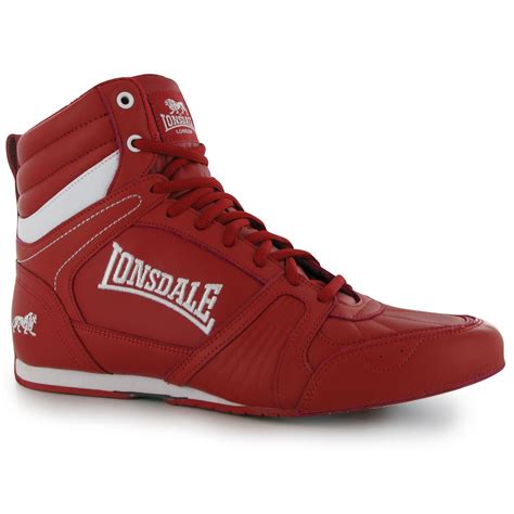 Lonsdale Tornado Mens Boxing Boots Red Trainers Sneakers Shoes Sparring | eBay