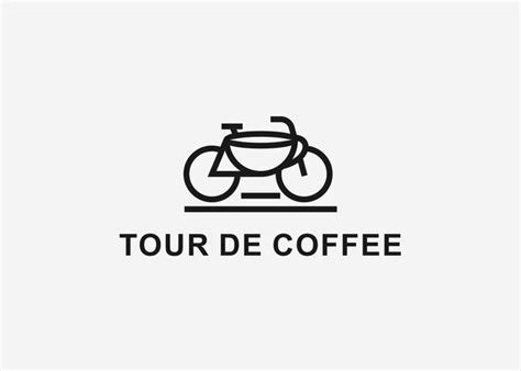 Premium Vector | Coffee bike logo design vector illustration