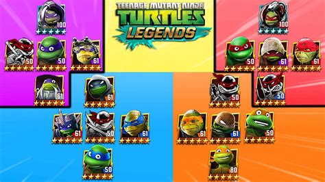 TMNT Legends All Ninja Turtles VS All Bosses - YouTube