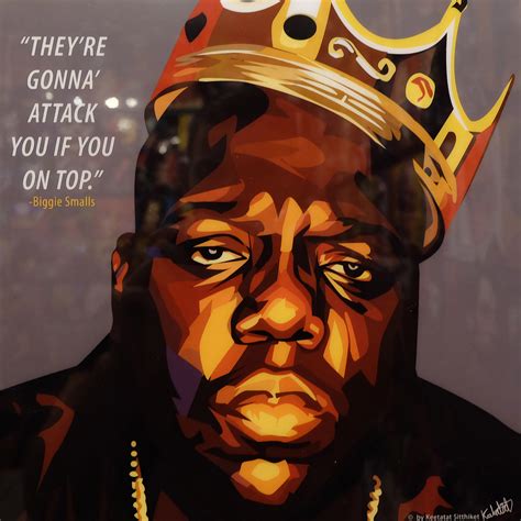 Biggie Smalls Inspired Mounted Plaque "Attack you if you on Top"