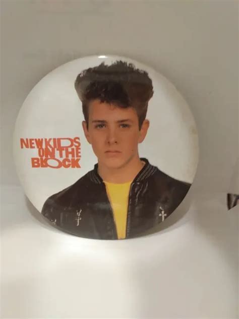 VINTAGE 1989 NEW Kids on the Block giant pin- Joey McIntyre $10.00 - PicClick