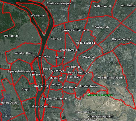 Map of Cairo Districts | SaharaSafaris.org