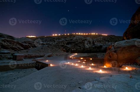 Petra, Jordan at Night 16101161 Stock Photo at Vecteezy