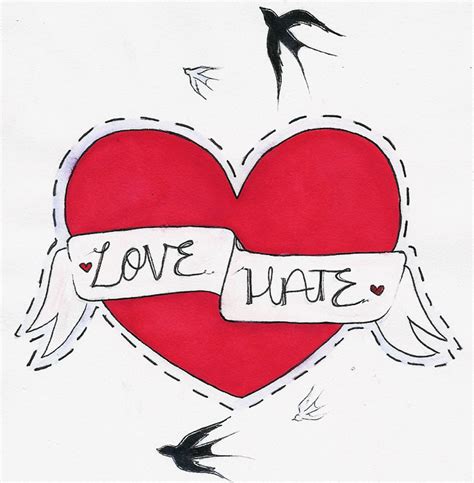 Love-Hate Tattoo Design by xoTashieox on DeviantArt