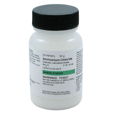 Ammonium Chloride, 30 g | Home Science Tools