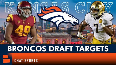 Denver Broncos NFL Draft Targets At 5 Biggest Positions Of Need - YouTube