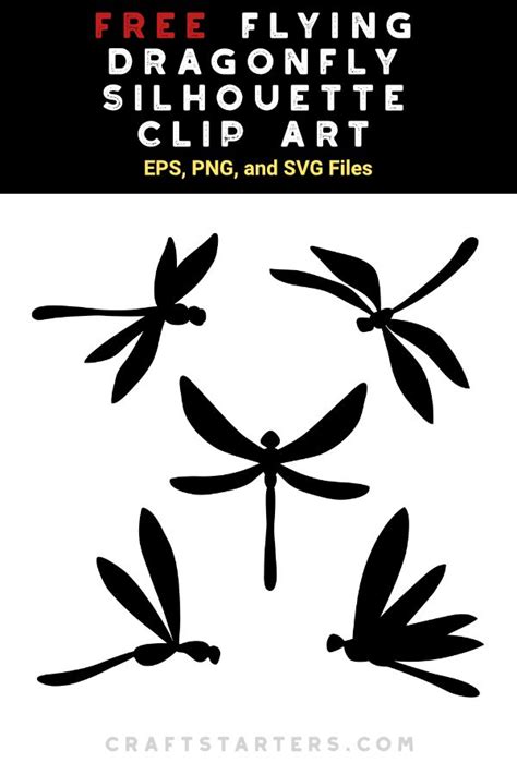 Free Flying Dragonfly Silhouette Clip Art | Silhouette clip art, Dragonfly silhouette, Clip art