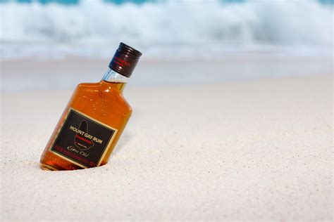Bottle Of Rum On The Beach Free Stock Photo - Public Domain Pictures