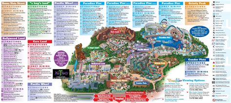 Exploring California Adventure Park With The Ultimate Map - Map Of The Usa