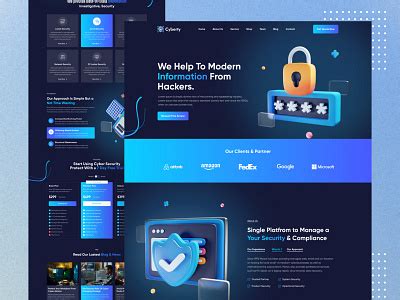 Cyber Security Website designs, themes, templates and downloadable graphic elements on Dribbble