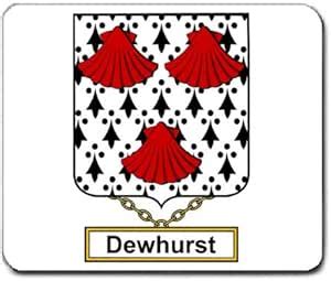 Amazon.com: Dewhurst Family Crest Coat of Arms Mouse Pad : Office Products