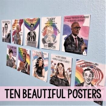 LGBTQ+ History Poster Set - Pride Month Classroom Decor - LGBT by Nouvelle ELA