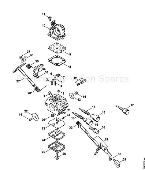 Stihl ms290 chainsaw parts diagram