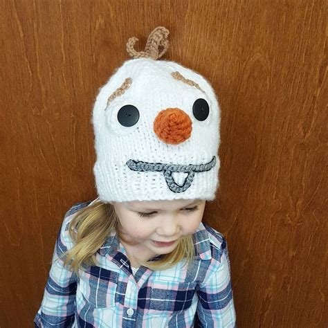 Olaf the Snowman Hat Handknit Hats and Accessories Disney | Etsy