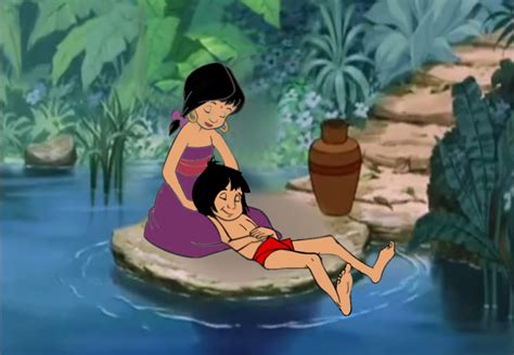 Image - Mowgli and Shanti are both relaxing.png | Love Interest Wiki ...