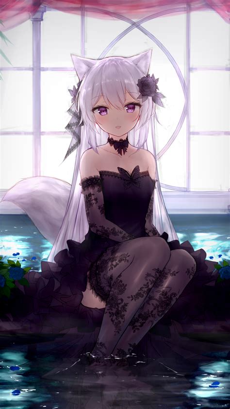 White Fox [Original] (1688x3000) : r/Animewallpaper