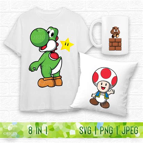 Nintendo Super Mario Bros Friends SVG – Origin SVG Art