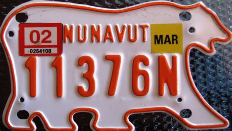 Nunavut Motorcycle License Plate | Nunavut m/c 2002 License … | Flickr