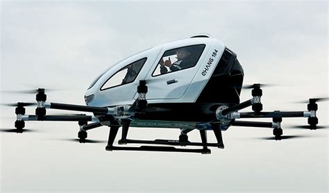 EHang | First Test Footage Revealed of EHANG 184 Manned Passenger Drone