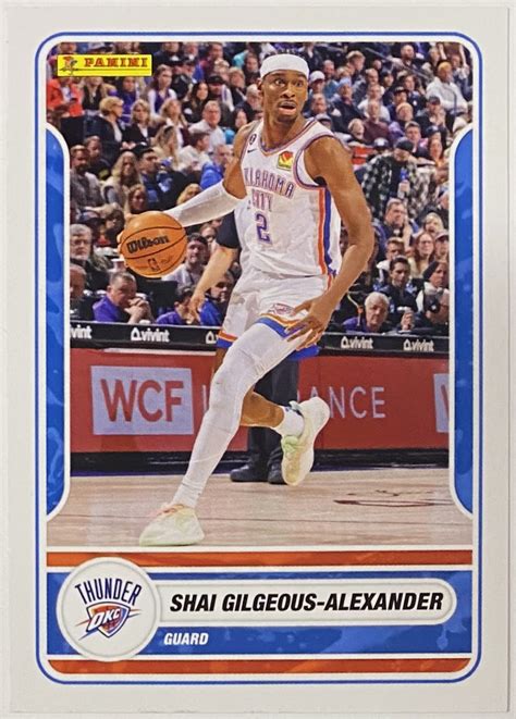 Shai Gilgeous-Alexander 2023-24 Panini NBA Sticker & Card Collection Oklahoma City Thunder Card ...