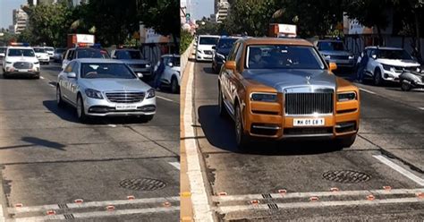 Ambani family's convoy with armoured Mercedes-Benz, BMW & Rolls Royce ...