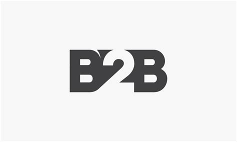 B2B logo on white background. 4699784 Vector Art at Vecteezy