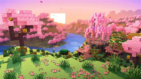 Cherry Blossom Biomes : r/Minecraft