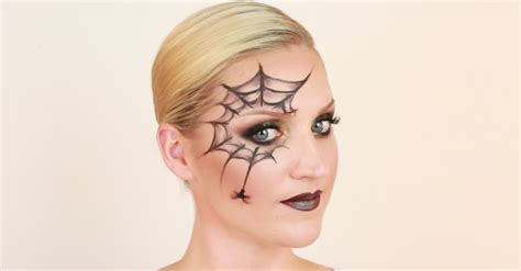 Spider Web Makeup On Cheek | Saubhaya Makeup