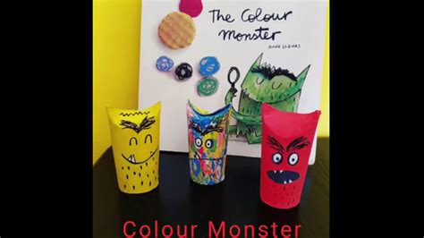 THE COLOUR MONSTER - Toilet Paper Roll Craft - YouTube