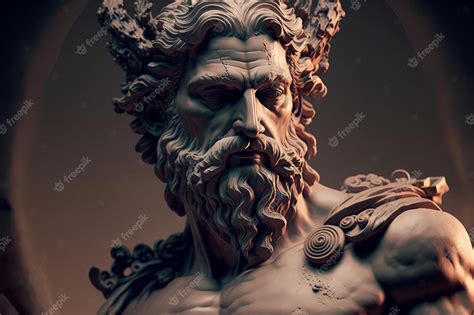 Premium Photo | Statue of an ancient greek god, generated ai