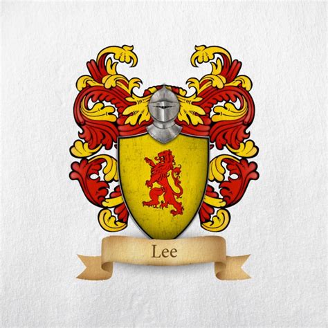 Lee english Origin Family Crest Print - Etsy