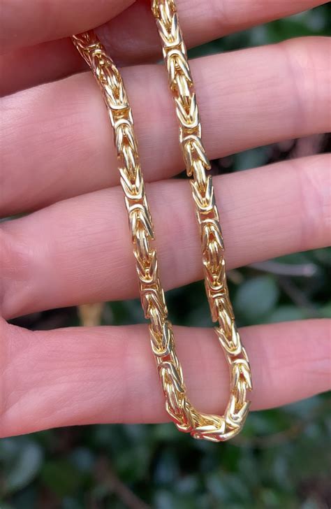 Handmade Byzantine Gold Chain Necklace Bold Chain Byzantine - Etsy