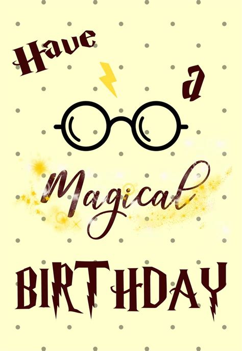 Harry Potter Birthday Cards — PRINTBIRTHDAY.CARDS