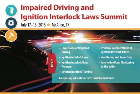 Impaired Driving and Ignition Interlock Laws Summit — Center for Alcohol and Drug Education Studies