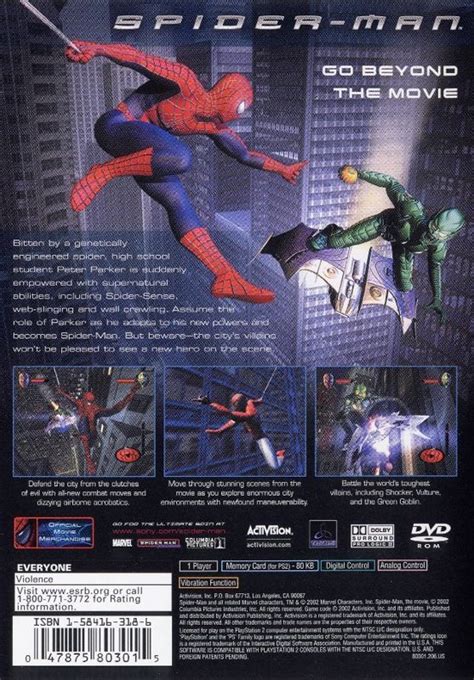 Spider-Man (2002) PlayStation 2 box cover art - MobyGames